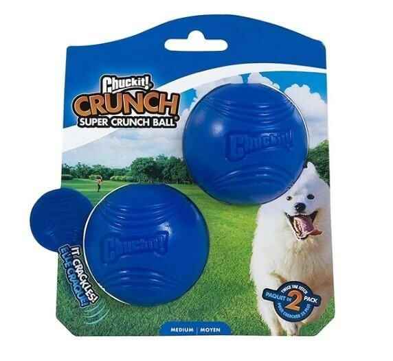 Chuckit! Super Crunch 2'li Köpek Çekiştirme Topu (Orta Boy)