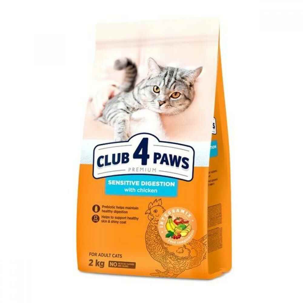 Club4Paws Sensitive Digestion Tavuklu Yetişkin Kedi Maması 2 Kg