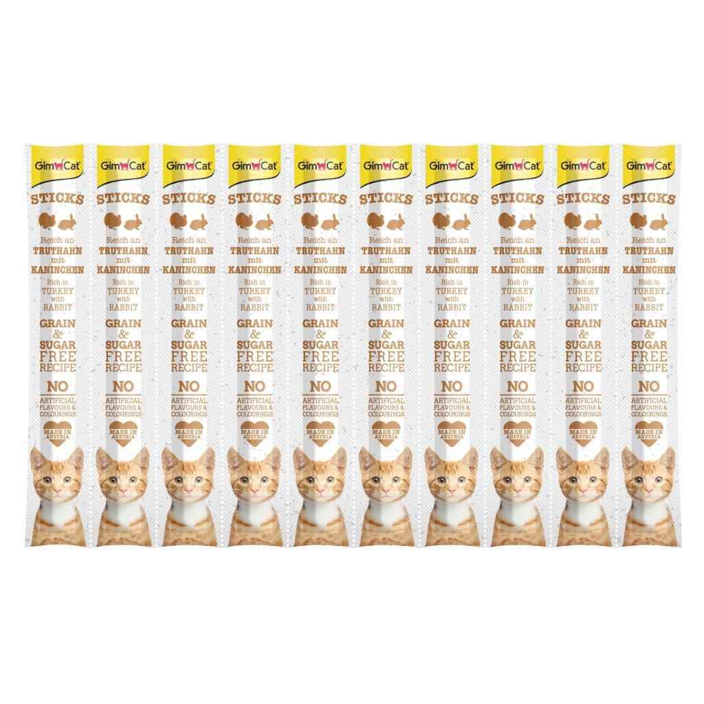 GimCat Sticks Hindi Etli Tavşan etli Ödül Çubukları 50 gr - 10'lu