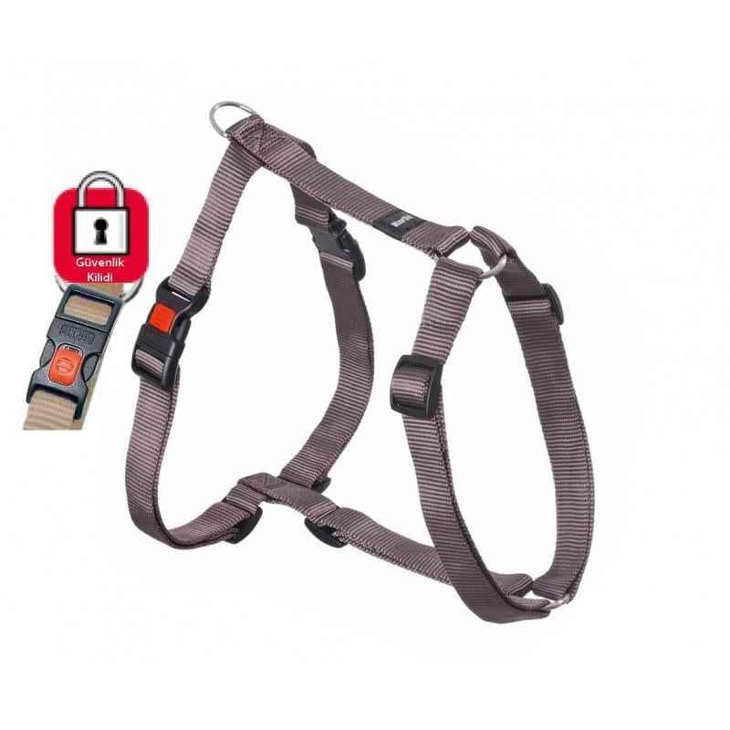 Karlie Kilitli Köpek Göğüs Tasması M 45-70cm Gri