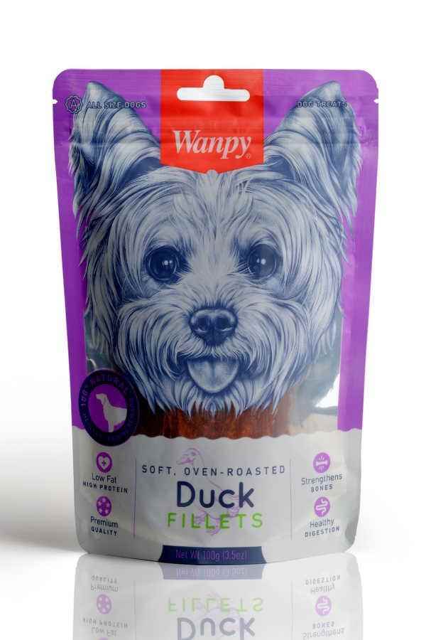 Wanpy Oven Roasted Gerçek Ördek Köpek Ödülü 100gr