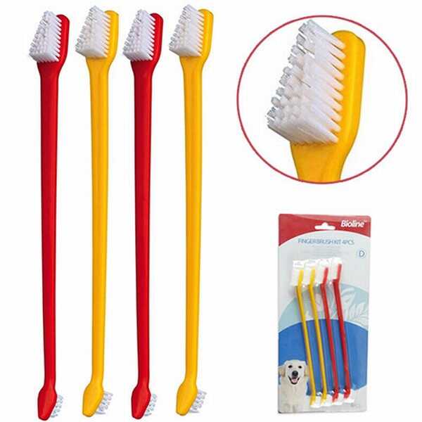 bioline-iki-uclu-kopek-dis-fircasi-4lu-set-kpek-az-ve-di-bakm-bioline-932583-51-B Bioline İki Uçlu Köpek Diş Fırçası 4'lü Set - Görsel 1