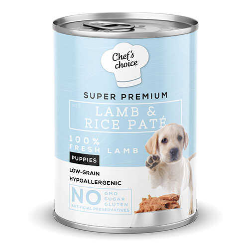 chefs-choice-pate-lamb-puppy-kuzulu-dusuk-tahilli-yavru-kopek-konservesi-24-adet-400-gr-yavru-kpek-konservesi-chefs-choice-932890-55-B Chefs Choice Pate Lamb Puppy Kuzulu Düşük Tahıllı Yavru Köpek Konservesi 24 Adet 400 Gr - Görsel 1