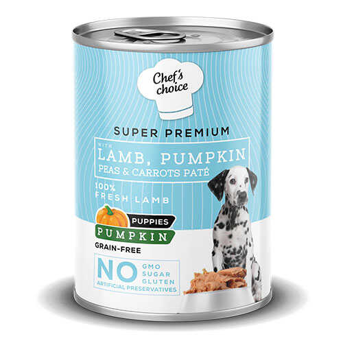 chefs-choice-pumpkin-pate-puppy-kuzulu-balkabakli-tahilsiz-yavru-kopek-konservesi-12-adet-400-gr-yavru-kpek-konservesi-chefs-choice-932884-55-B Chefs Choice Pumpkin Pate Puppy Kuzulu Balkabaklı Tahılsız Yavru Köpek Konservesi 12 Adet 400 Gr - Görsel 1