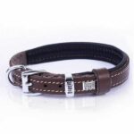 Doggie Konfor Deri Köpek Boyun Tasması Kahverengi 1,5x20 25 Cm - Görsel 3