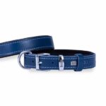 Doggie Konfor Deri Köpek Boyun Tasması Royalblue 3x42 50 Cm