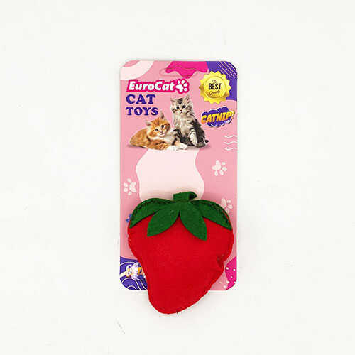 eurocat-toys-pelus-cilek-kedi-oyuncagi-kedi-pelu-oyunca-eurocat-932200-56-B EuroCat Toys Peluş Çilek Kedi Oyuncağı - Görsel 1