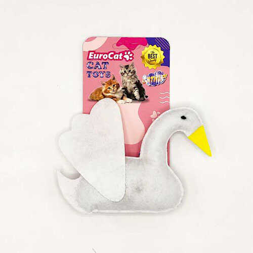 eurocat-toys-pelus-kugu-kedi-oyuncagi-kedi-pelu-oyunca-eurocat-932198-56-B EuroCat Toys Peluş Kuğu Kedi Oyuncağı - Görsel 1