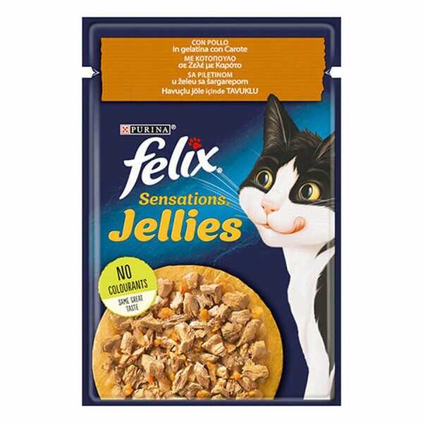 felix-pouch-sensations-jellies-tavuklu-ve-havuclu-yetiskin-kedi-konservesi-12-adet-85-gr-yetikin-kedi-konservesi-felix-910662-51-B Felix Pouch Sensations Jellies Tavuklu ve Havuçlu Yetişkin Kedi Konservesi 12 Adet 85 Gr - Görsel 1