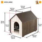 Ferplast Koya Ahşap Köpek Kulübesi Large 63,3x91,5x77,5 Cm - Görsel 2
