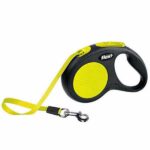 Flexi New Neon Otomatik Şerit Köpek Gezdirme Tasması Large 5 Mt Sarı