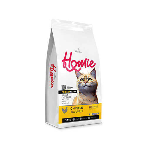 homie-tavuklu-dusuk-tahilli-yetiskin-kedi-mamasi-15-kg-yetikin-kedi-mamas-homie-933353-56-B Homie Tavuklu Düşük Tahıllı Yetişkin Kedi Maması 1,5 Kg - Görsel 1