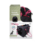 M-Pets 2in1 Remix Omuz Kemerli Kedi ve Küçük Irk Köpek Taşıma Çantası Pembe Siyah 41x28x28 Cm - Görsel 2