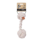 M-Pets Coto Beyaz Duo Ball Örgü Köpek Oyuncağı 28 Cm
