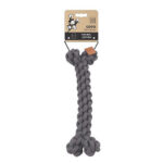 M-Pets Coto Örgü Kemik Köpek Oyuncağı Gri 30 Cm