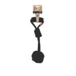 M-Pets Coto Tug Ball Örgü Köpek Oyuncağı Siyah 36 Cm