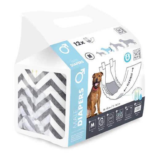 m-pets-diapers-erkek-kopekler-icin-kulot-bez-large-12-li-20x65-cm-kpek-tuvalet-ve-rnleri-m-pets-908368-56-B M-Pets Diapers Erkek Köpekler İçin Külot Bez Large 12 li 20x65 Cm - Görsel 1
