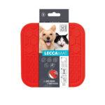 M-Pets Lecca Kedi ve Köpekler İçin Yavaş Beslenme Ödül Matı Small Kırmızı 15x15 Cm