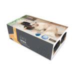 M-Pets Opera Bamboo Standlı Seramik Kedi ve Köpek Mama Kabı Siyah 2x850 Ml