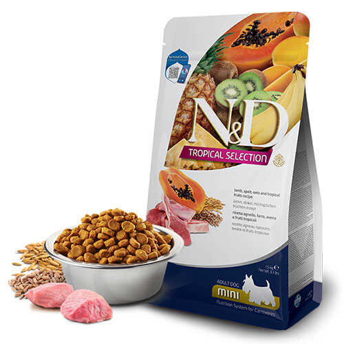nd-tropical-selection-kuzu-etli-ve-tropikal-meyveli-mini-irk-yetiskin-kopek-mamasi-5-kg-yetikin-kpek-mamas-nd-911783-48-B N&D Tropical Selection Kuzu Etli ve Tropikal Meyveli Mini Irk Yetişkin Köpek Maması 5 Kg - Görsel 1