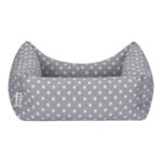 Pet Comfort Uniform Kedi ve Köpek Yatağı Gri Puantiyeli XS 40x50 Cm - Görsel 3