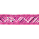Reddingo Flanno Desenli Pembe Köpek Göğüs Tasması Medium 20 Mm - Görsel 2