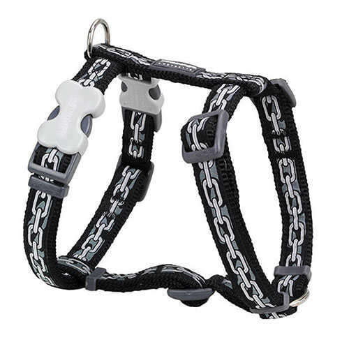 reddingo-zincir-desenli-siyah-kopek-gogus-tasmasi-large-25-mm-kpek-gs-tasmas-reddingo-931694-52-B Reddingo Zincir Desenli Siyah Köpek Göğüs Tasması Large 25 Mm - Görsel 1