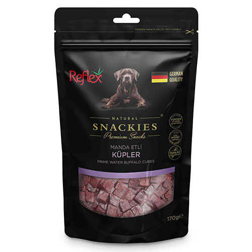 reflex-snackies-natural-manda-etli-kup-tahilsiz-kopek-odul-mamasi-170-gr-kpek-dlleri-reflex-929603-55-B Reflex Snackies Natural Manda Etli Küp Tahılsız Köpek Ödül Maması 170 Gr - Görsel 1
