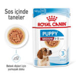 Royal Canin Medium Puppy Gravy Yavru Köpek Konservesi 10 Adet 140 Gr - Görsel 2