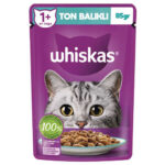 Whiskas Pouch Jöle İçinde Ton Balıklı Yetişkin Kedi Konservesi 6 Adet 85 Gr