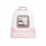 M-Pets Eco Rattan Kapalı Kedi Tuvaleti Pembe 69x42x41 Cm - Görsel 2