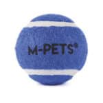 M-Pets Hop Tenis Topu Köpek Oyuncağı Mavi 3'lü 5 Cm - Görsel 2