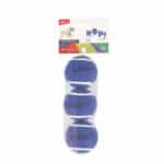 M-Pets Hop Tenis Topu Köpek Oyuncağı Mavi 3'lü 6,4 Cm