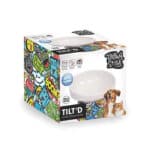 M-Pets Urban Style Seramik Kedi Mama ve Su Kabı Color Mix 350 Ml 14,5x14,5x11,5  Cm