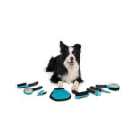 M-Pets Köpekler İçin Tırmık Tarağı Mavi Siyah 12x15 Cm - Görsel 3