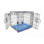 M-Pets Voyager 2 Kapılı Köpek Kafesi XLarge Mavi 106x71x76 Cm - Görsel 3