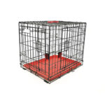 M-Pets Voyager 2 Kapılı Köpek Kafesi XXLarge Kırmızı 122x76x84 Cm - Görsel 2
