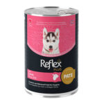 Reflex Plus Pate İçinde Et Parçacıklı Kuzu Etli Yavru Köpek Konservesi 12 Adet 395 Gr