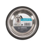 M-Pets Crock Paslanmaz Çelik Kedi ve Köpek Mama ve Su Kabı Large 25,5x5,4 Cm 910 Ml