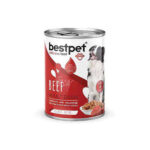 BestPet Parça Etli Sığır Etli Yetişkin Köpek Konservesi 12 Adet 400 Gr