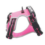 M-Pets Hiking Reflektörlü Köpek Göğüs Tasması Pembe Medium 40-75 Cm - Görsel 3