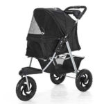 Royalist DTC-803 3 Tekerlekli Kedi Köpek Arabası Siyah 77x43x94 Cm