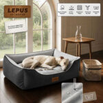 Lepus Dolce Premium Kedi ve Köpek Yatağı Antrasit Large - Görsel 2