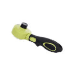 M-Pets Click & Groom Basmalı Masaj Uçlu Kedi ve Köpek Fırçası Small 8 x 6,5 x 5 cm - Görsel 3