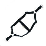Doggie Konfor Ronin Dokuma Siyah Köpek Göğüs Tasması Medium 2 x 45-55 cm - Görsel 2