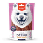 Wanpy Chewy Puff Sticks Tatlı Patatesli Tahılsız Köpek Ödülü 100 Gr